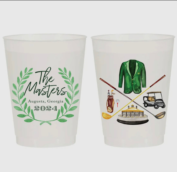 The Masters 2024 Watercolor Golf Reusable Cups (10/pk)