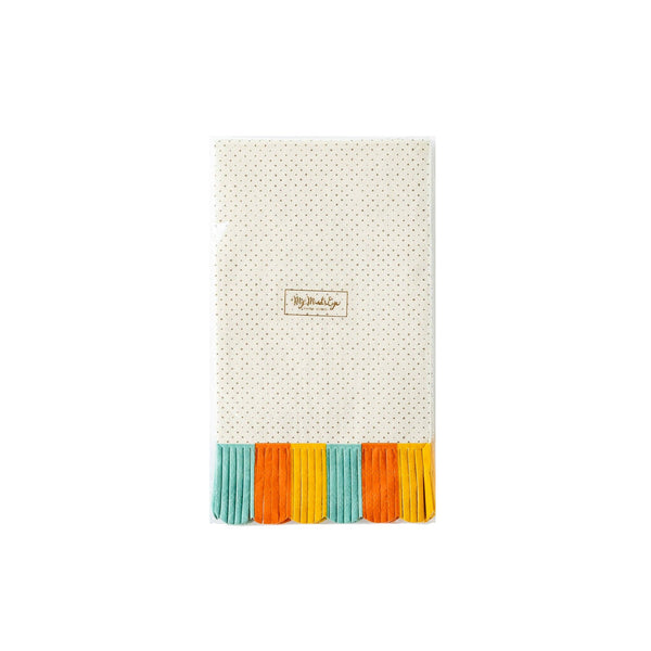 Harvest Scalloped and Fringed Guest Napkin (24/pk)