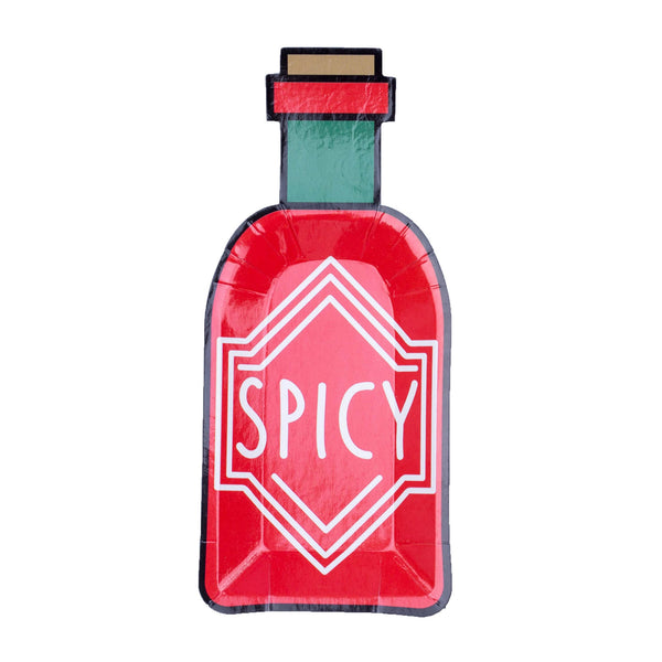 Spicy Bottle Canapé Plates (8/pk)