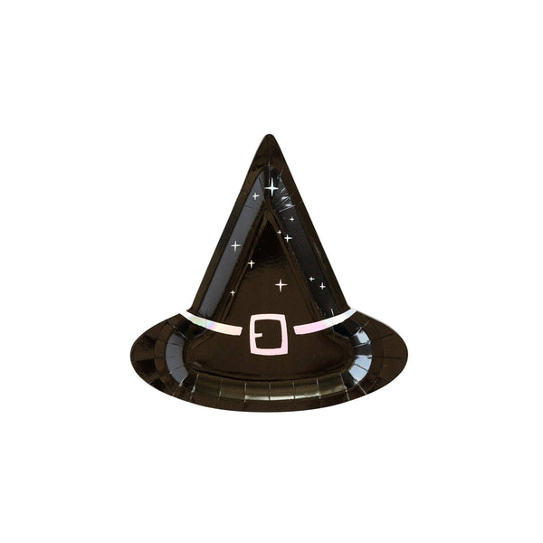 Witching Hour Witch Hat Shaped Plate (8/pk)
