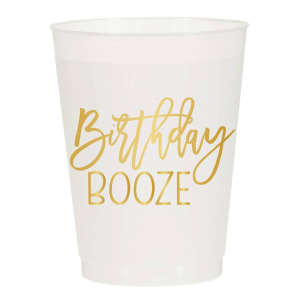 Birthday Booze Reusable Cups (10/pk)
