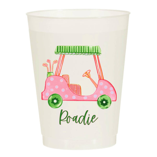 Girly Golf Cart Roadie Pink Cheeky (10/pk)