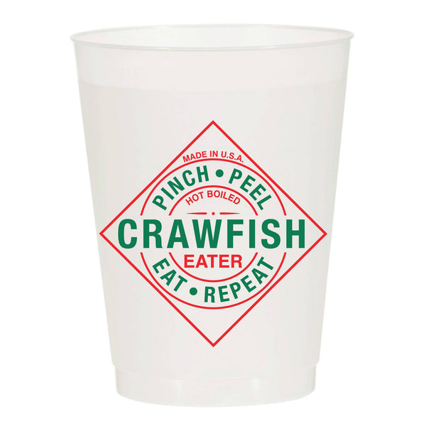Pinch Peal Eat Repeat Crawfish Eater Hot Sauce Cups (10/pk)