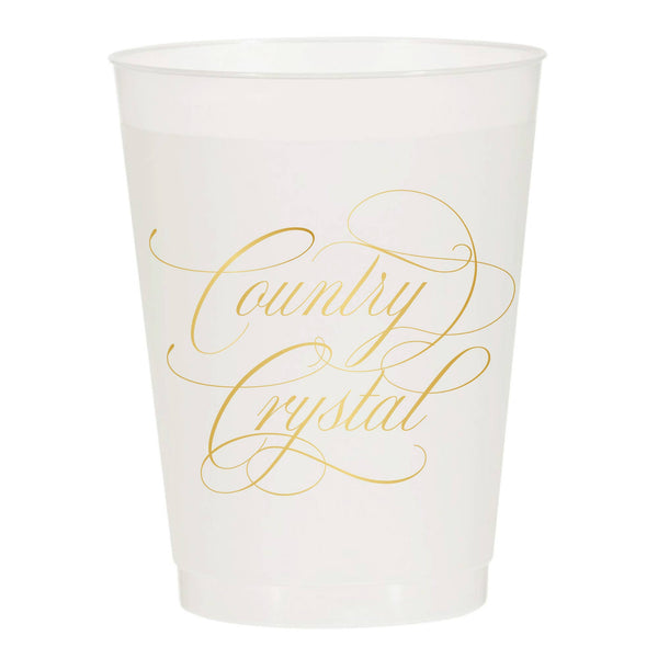 Country Crystal Reusable Cups (10/pk)
