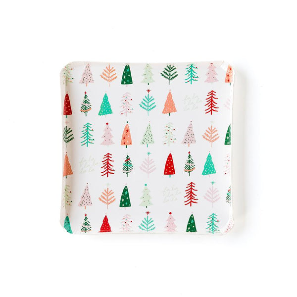 Whimsical Christmas Trees Plates