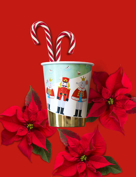 Nutcracker Holiday Party Cups (8/pk)