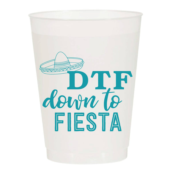 DTF Down To Fiesta Cinco De Mayo Reusable Cups (10/pk)