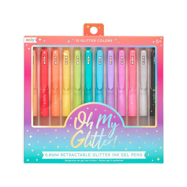 oh my glitter!  Retractable Gel Pens - 12pk