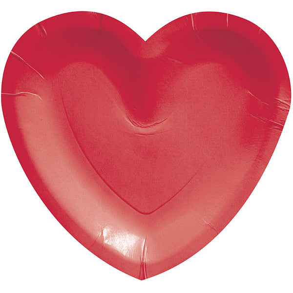 Red Heart Plates (8/pk)