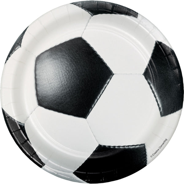 Soccer Ball Appetizer Plates (8pk)