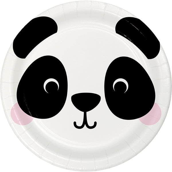 Panda Face Dessert Plates (8/pk)