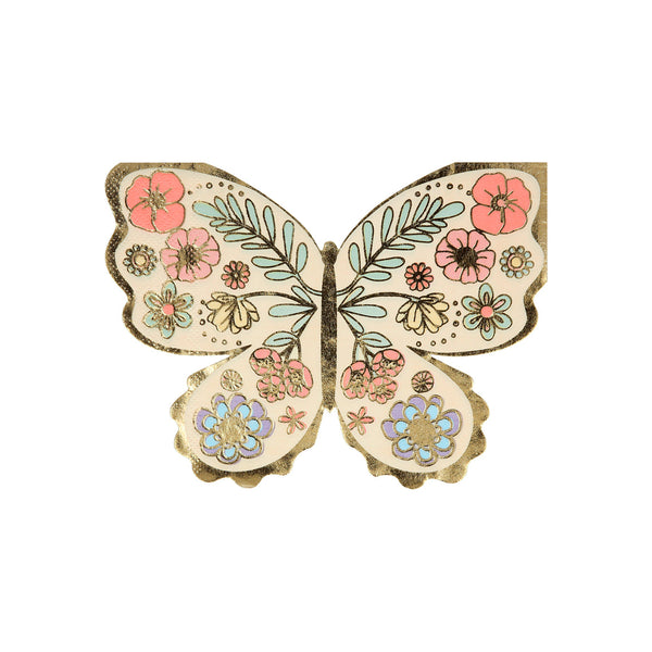 Floral Butterfly Napkins (16/pk)