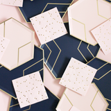 Navy & Gold Confetti Paper Napkins (20/pk)