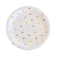 Rainbow Stars Dessert Plate - 10/pk