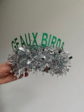 Geaux Birds Headband - Tinsel Headband - Green Tinsel Headband - Super Bowl Headpiece - Go Eagles Headband - New Orleans Super Bowl