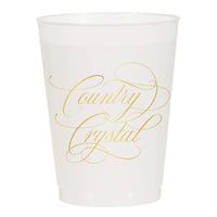 Country Crystal Reusable Cups (10/pk)