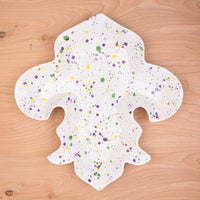 Mardi Gras LaFleur Shaped Platter